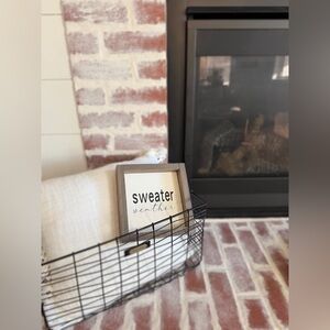 Sweater Weather Wood Framed Sign